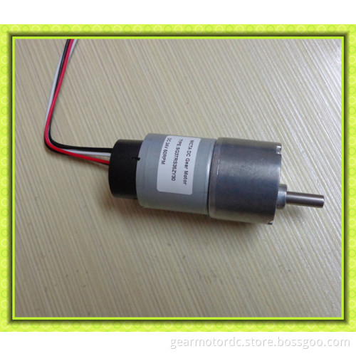 6mm shaft metal gearbox high torque 7ppr encoder dc gear motor 12v 10rpm